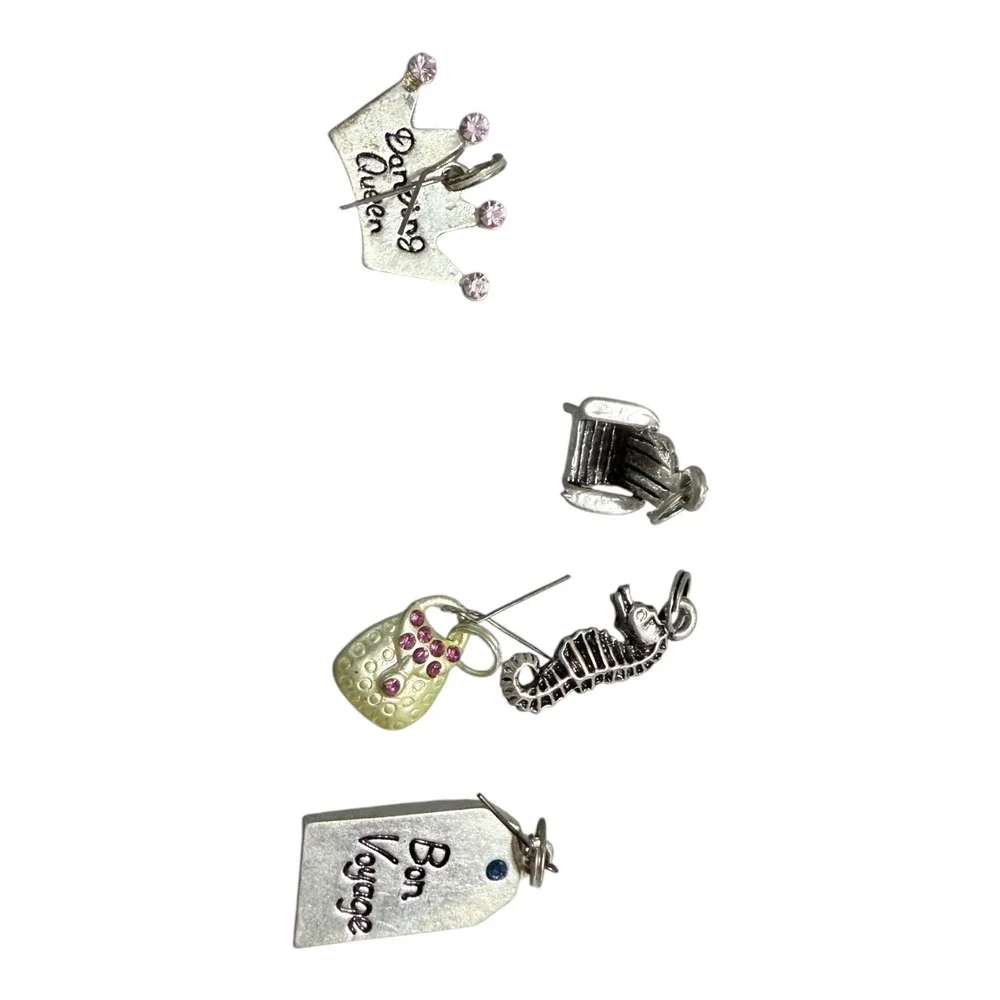 Making‎ Memories Embellishment Lot Brad Bars Fasteners Charms Rhinestones